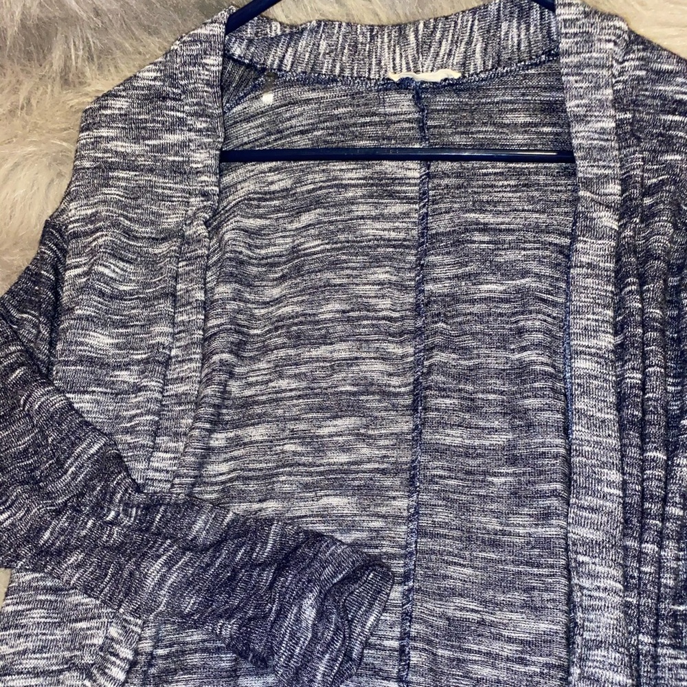 navy blue cardigan
